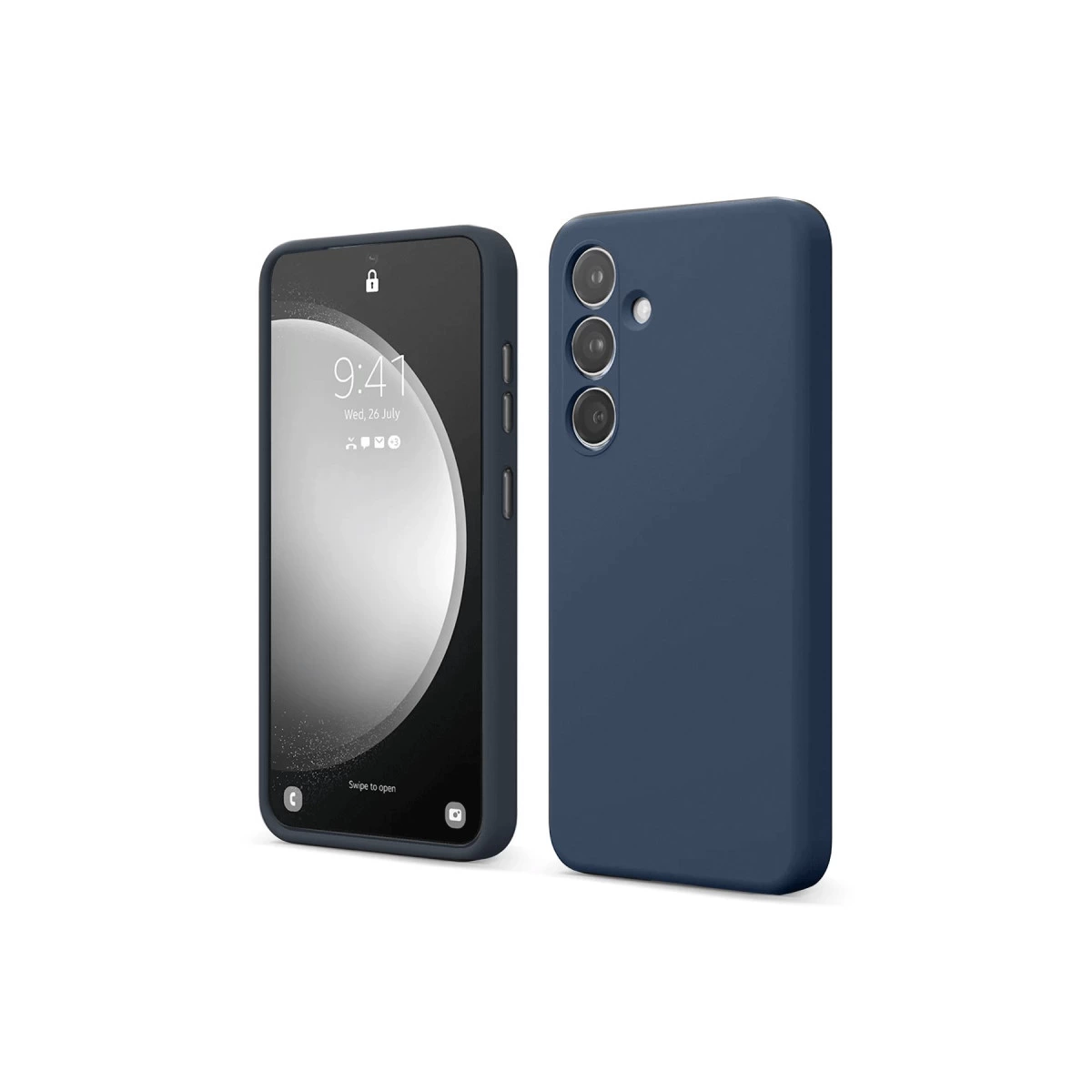 Samsung Galaxy S24 Fe Kılıf First Silikon - Lacivert