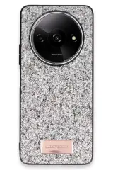 Onegif Xiaomi Redmi A3 4g Bright Simli Kapak - Gümüş