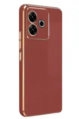 Newface Xiaomi Redmi 13 4g Kılıf Volet Silikon - Kırmızı