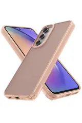 Newface Samsung Galaxy A05s Kılıf Elegant Kapak - Pudra