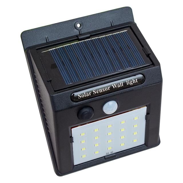 Powermaster Pm-4528 Solar Sensörlü Duvar Tipi 20 Ledli Beyaz Led Aplik