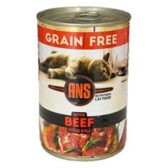 Ans Tahılsız Parça Sığır Etli Kedi Konserve Mama 415 gr