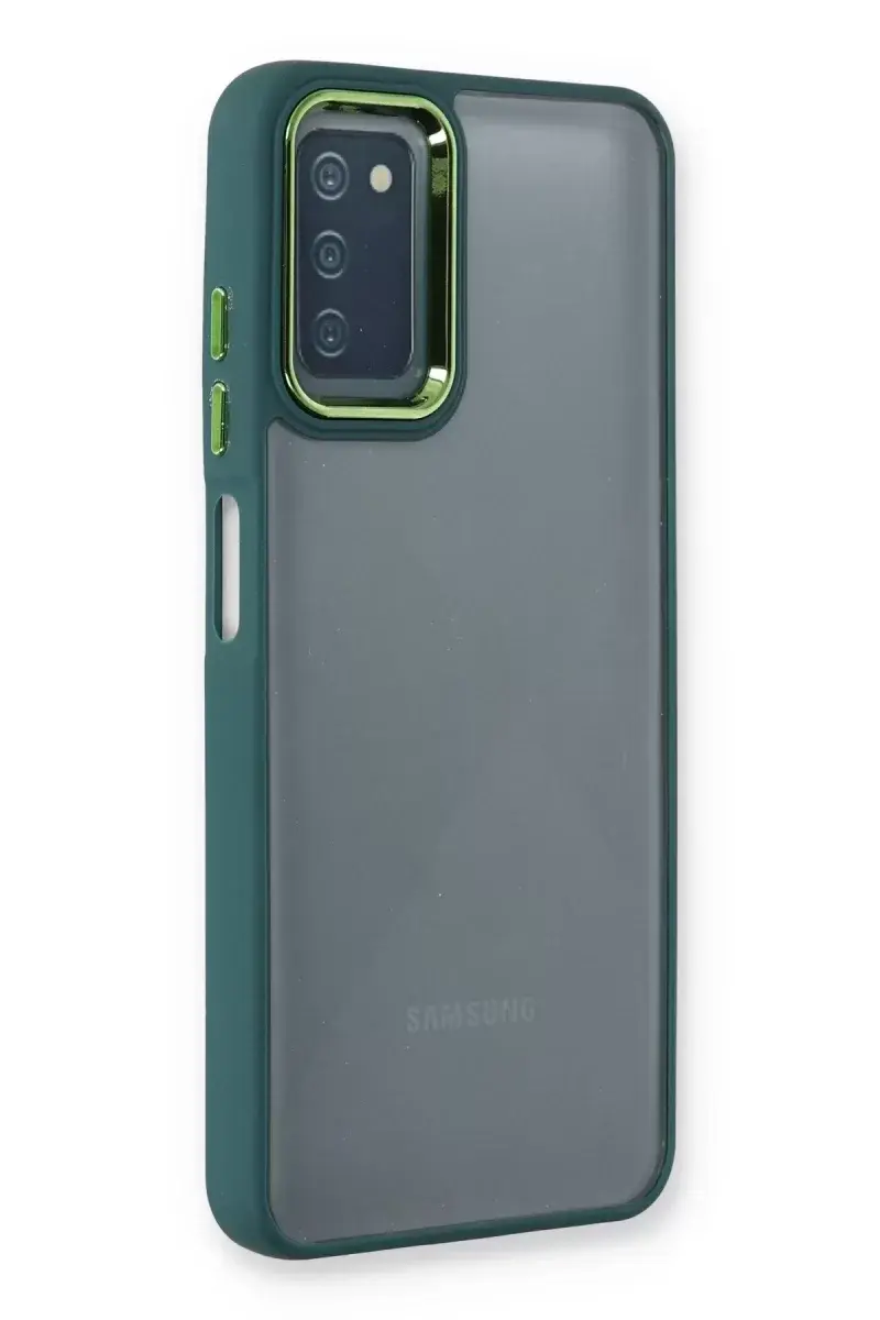 Newface Samsung Galaxy A03s Kılıf Dora Kapak - Haki Yeşil