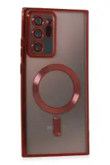 Newface Samsung Galaxy Note 20 Ultra Kılıf Kross Magneticsafe Kapak - Kırmızı