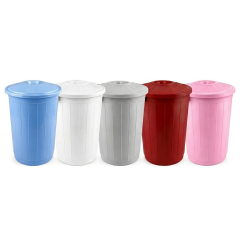 Çöp Kovası 70 Lt Plastik Çöp Kovası Kapaklı Büyük Boy Çöp Bidonu Dayanıklı Çöp Kovası