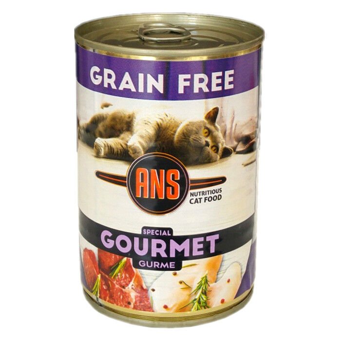 Ans Tahılsız Gurme Karışık Etli Kedi Konserve Mama 415 gr