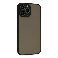 İphone 13 Pro Max Kılıf Montreal Silikon Kapak - Siyah
