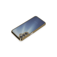 Samsung Galaxy A55 5g Kılıf Razer Lensli Silikon - Gold