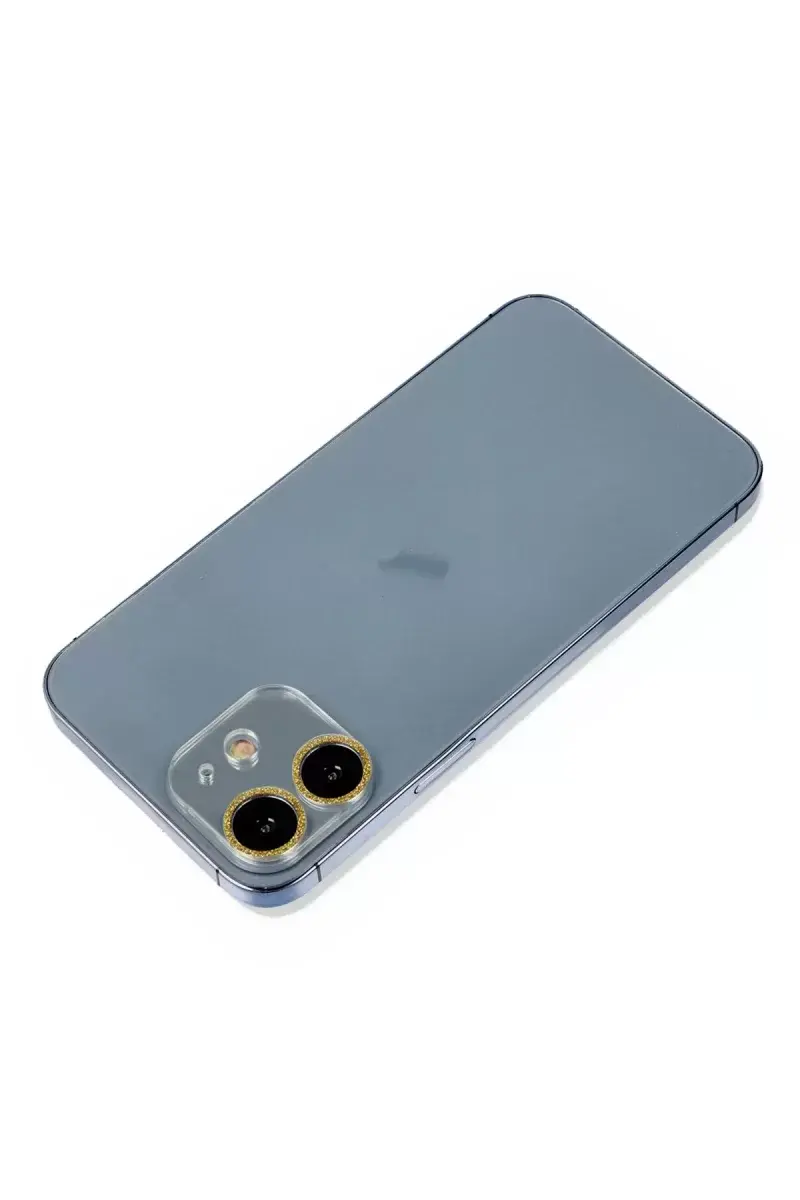 Newface İphone 12 Shine Kamera Lens Koruma Cam - Gold