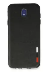 Newface Samsung Galaxy J7 Pro / J730 Kılıf Loop Deri Silikon - Siyah