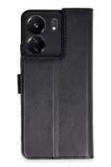 Newface Xiaomi Redmi 13c Kılıf Trend S Plus Kapaklı Kılıf - Siyah