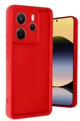 Newface Xiaomi Redmi Note 14 4g Kılıf Viera Silikon - Kırmızı