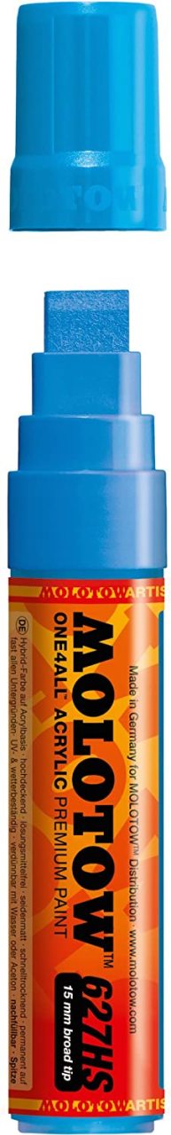 One4All 15mm, 627HS Düz Uç Marker - Shock Blue Middle N:161