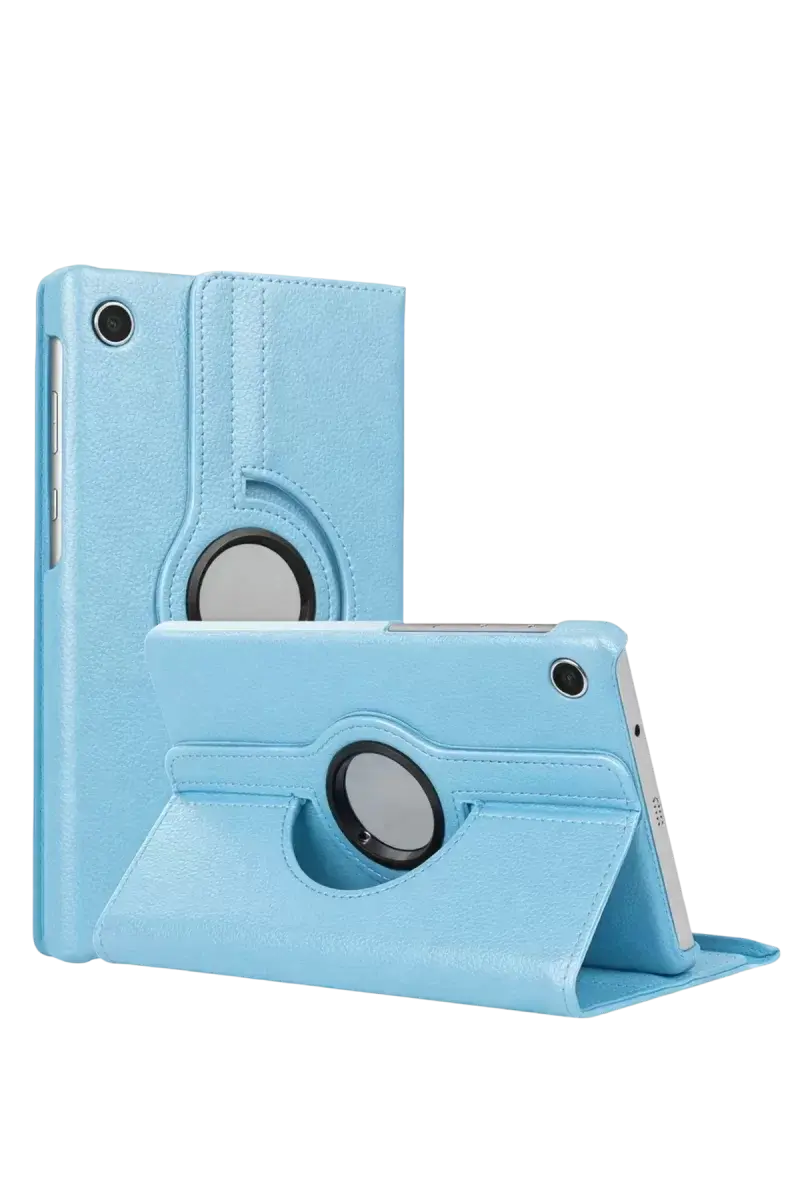 Newface Samsung Galaxy Tab A11 360 Tablet Deri Kılıf - Turkuaz