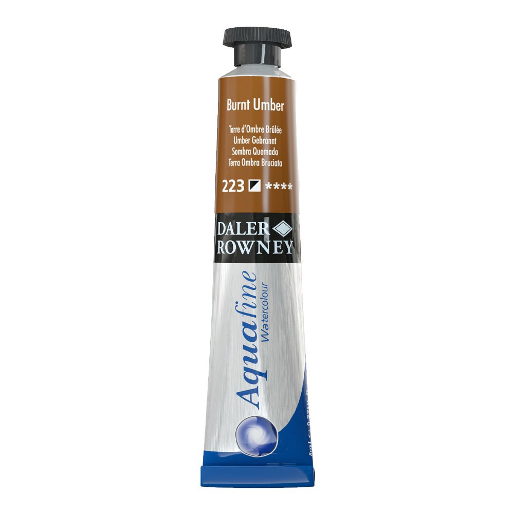 Aquafine Tüp Suluboya 8ml N:223 Burnt Umber