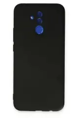 Newface Huawei Mate 20 Lite Kılıf Nano İçi Kadife Silikon - Siyah