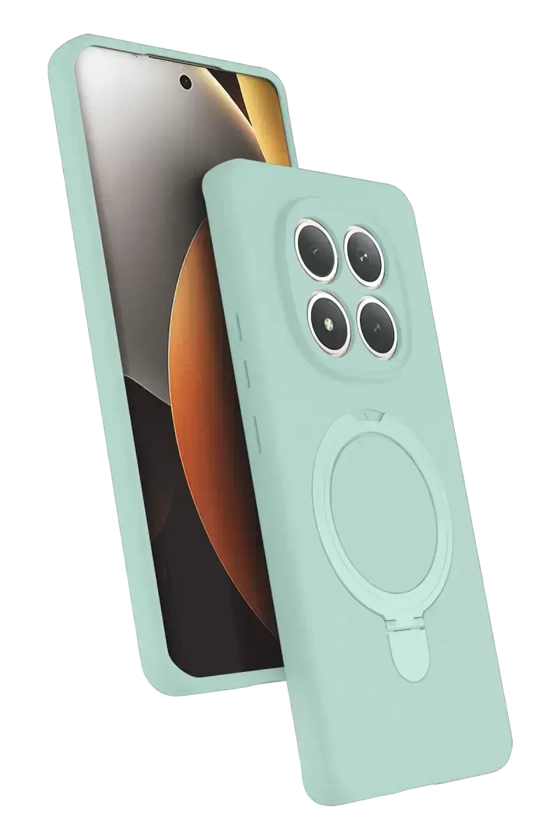 Newface Xiaomi Redmi Note 15 Pro 5g Regal Magsafe Standlı Kapak - Su Yeşili