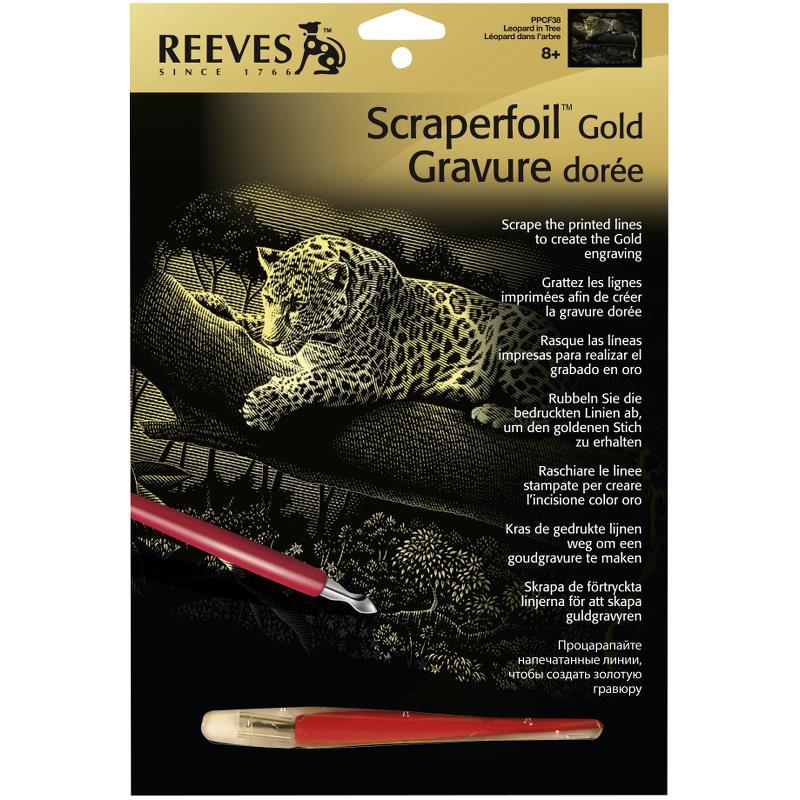 Altın Gravür Kazıma Seti - Leopar -