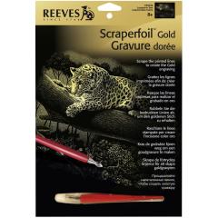 Altın Gravür Kazıma Seti - Leopar -