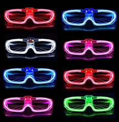 Glow Model 3 Farklı Fonksiyonlu Işıklı Parti Gözlüğü Karışık Renk 12 Adet