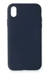 Newface İphone Xr Kılıf Nano İçi Kadife Silikon - Lacivert