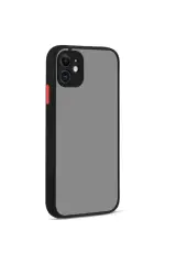 Newface İphone 12 Kılıf Montreal Silikon Kapak - Siyah