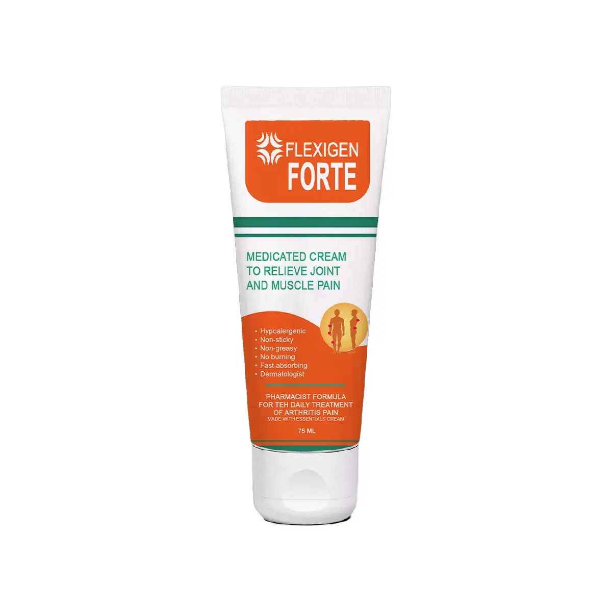 Flexigen Forte Paincream Karakafes Kökü Zencefil At Kestanesi Ve Kapsaisinli Vücut Masajkremi 75ml Tüp