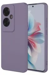 Newface Oppo Reno 11f Kılıf First Silikon - Lila