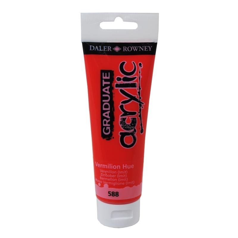 Graduate Akrilik Boya 120ml 588 Vermilion Hue