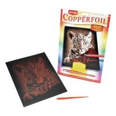 Altın Gravür Kazıma Seti - Leopar -