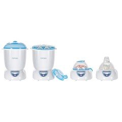 Mamajoo 5 İşlevli Kurutmalı Buhar Sterilizatörü & Mama Isıtıcısı / Gold İkili Biberon 250ml Hediye