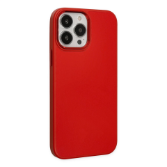 İphone 13 Pro Kılıf Asya Deri Silikon - Kırmızı