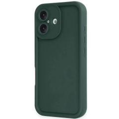 İphone 16 Kılıf Viera Silikon - Koyu Yeşil
