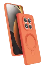 Newface Xiaomi Redmi Note 15 Pro 5g Regal Magsafe Standlı Kapak - Turuncu