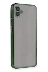 Newface Samsung Galaxy A04 Kılıf Razer Lensli Silikon - Yeşil