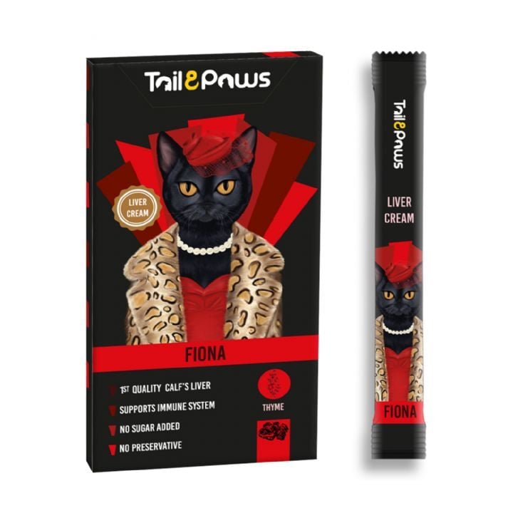 Tail & Paws FIONA Ciğerli Şekersiz Krema Kedi Ödül Maması 15gr (5'li)