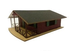 Maket Ev Verandalı Dağ Evi 1:87