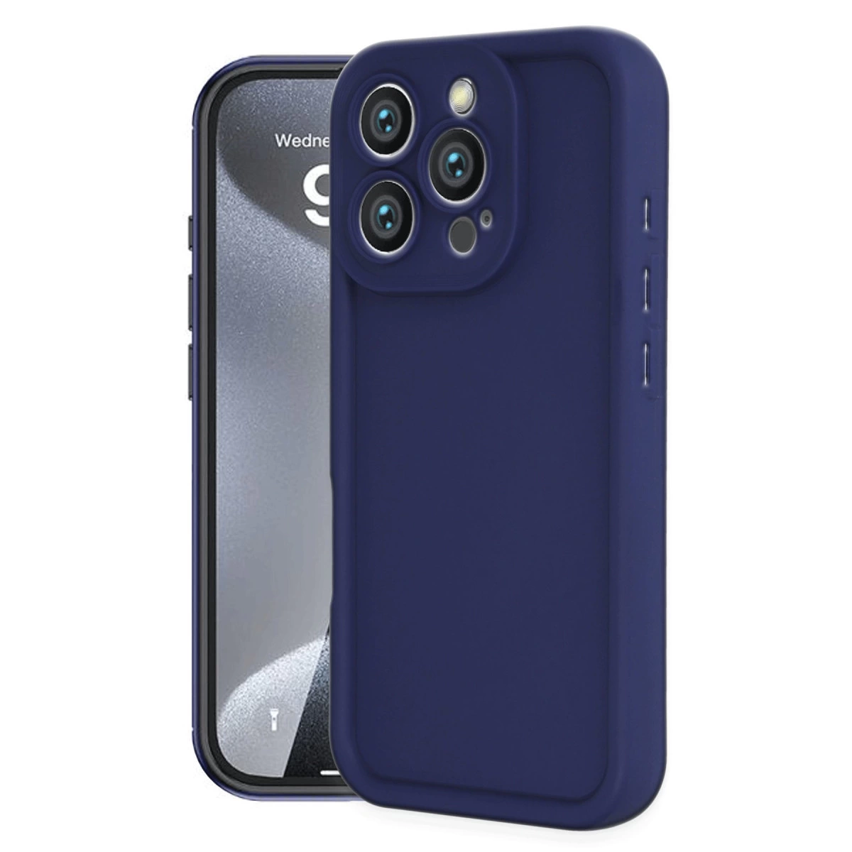 İphone 16 Pro Kılıf Viera Silikon - Lacivert