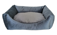 Markapet Tay Tüyü Yumuşak Köpek Yatağı LargeK 60*80 cm Jaguar Mavi