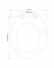 MEGA 3062 Okyanus Klozet Kapağı Beyaz