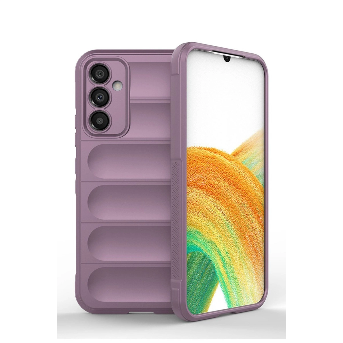 Samsung Galaxy M14 5g Kılıf Optimum Silikon - Mor