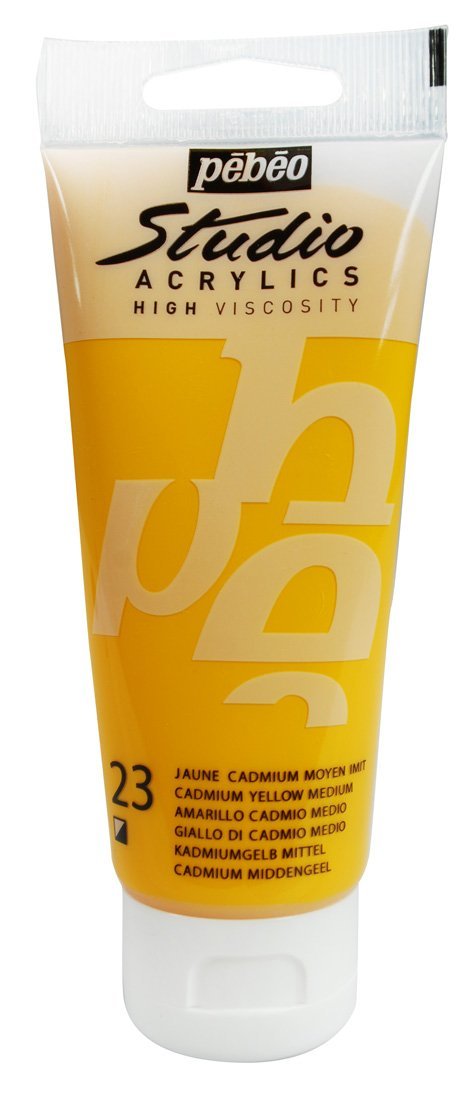 Studio Akrilik Boya - Medium Cadmium Yellow Hue - 100ml - N:23
