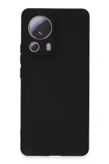 Newface Xiaomi Mi 13 Lite Kılıf Nano İçi Kadife Silikon - Siyah