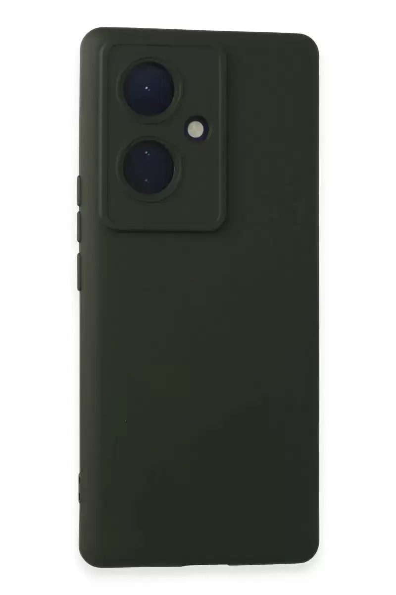 Newface Vivo V29 Lite Kılıf Nano İçi Kadife Silikon - Koyu Yeşil