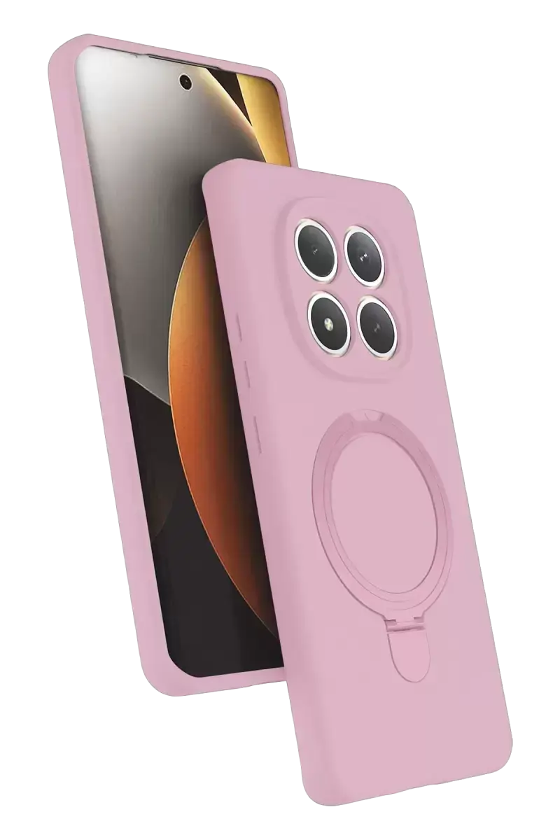 Newface Xiaomi Redmi Note 15 Pro 4g Regal Magsafe Standlı Kapak - Açık Pembe