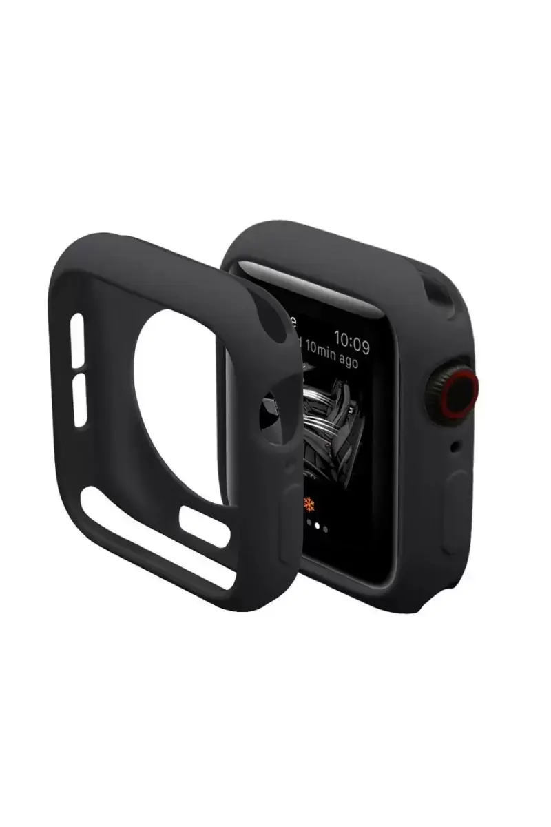 Newface Apple Watch 38mm Silikon Alt Kasa - Siyah