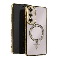 Samsung Galaxy S25 Fe Joke Simli Magneticsafe Kılıf - Gold