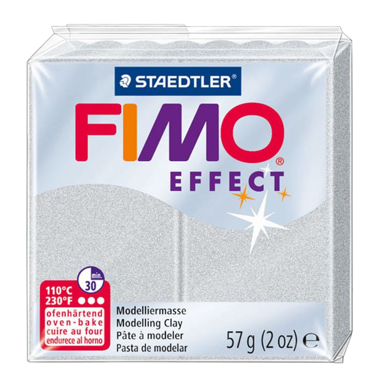 Fimo Effect Polimer Kil - Metallic Silver - 57g