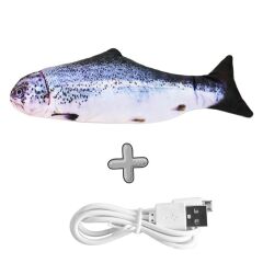 Markapet Kedi Oyuncağı Şarjlı Hareketli Balık 10-27 cm Mavi