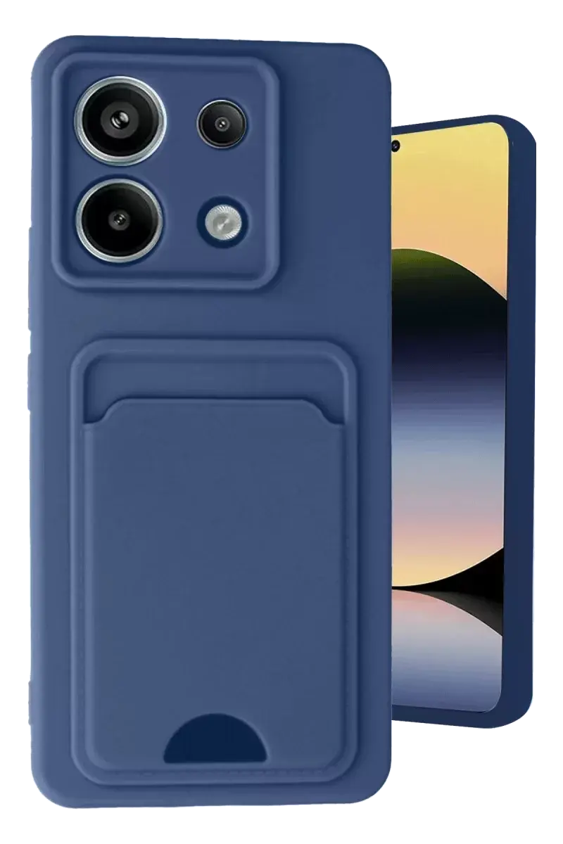 Newface Xiaomi Redmi Note 13 Pro 5g Kılıf Kelvin Kartvizitli Silikon - Lacivert